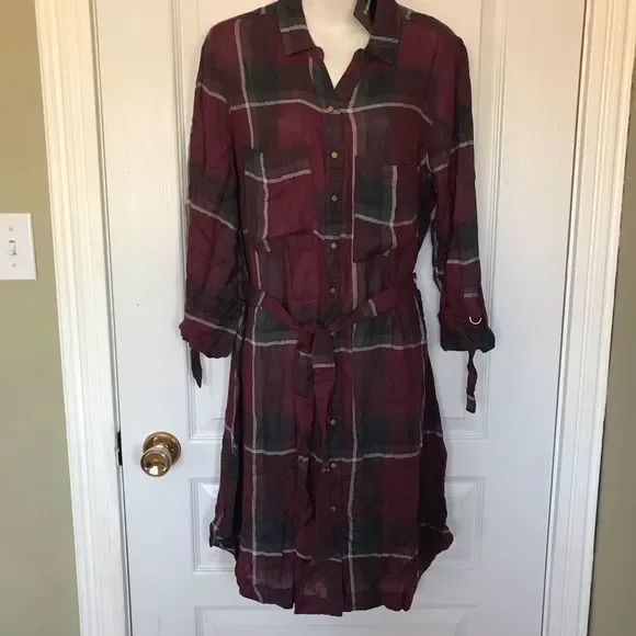 New Trendsetter Aubainerie Checkered Dress Large - Picture 3 of 6
